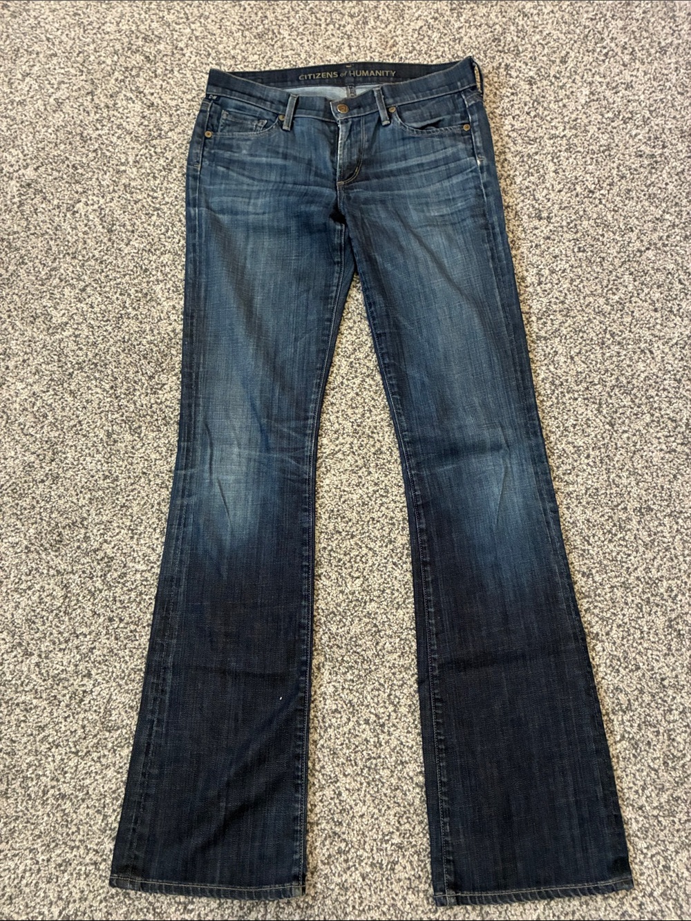 Citizens Of Humanity Kelly Dark Blue Flare Jeans. 27